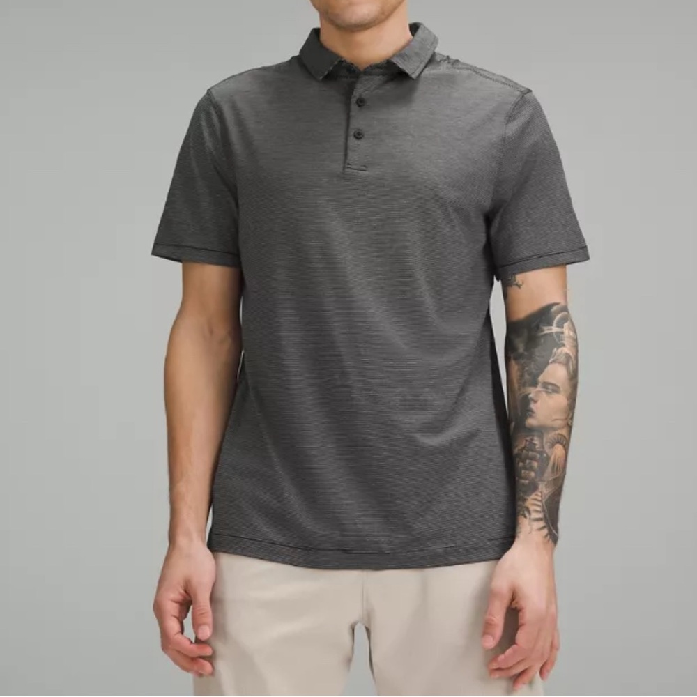 LULULEMON Evolution Performance Stretch Short Sleeve Polo Shirt Men’s Size Small
